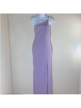 Nasty Gal Collection Draw The Neckline Asymmetric Maxi Dress in Lilac. 6. NWT.